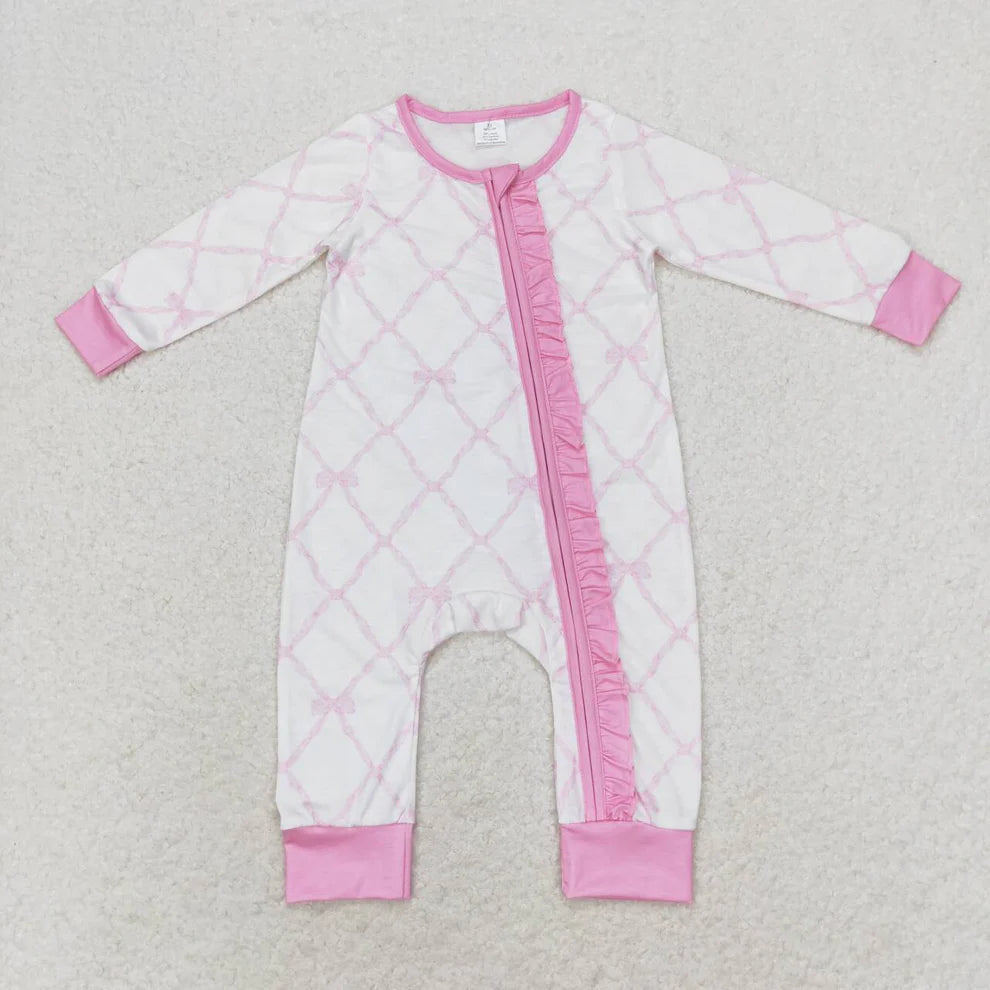 Bamboo Bow Pajama Romper