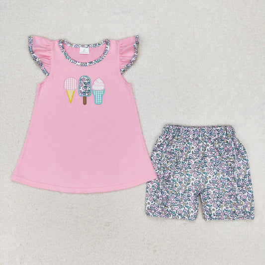 Ice Cream Floral Girl Set