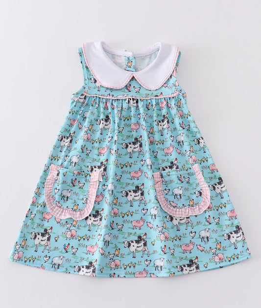 Farm Print Dress