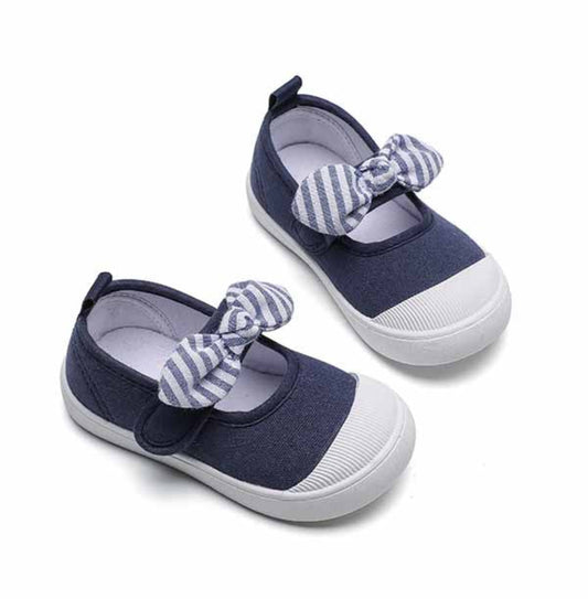 Navy Bow Mary Jane Sneaker