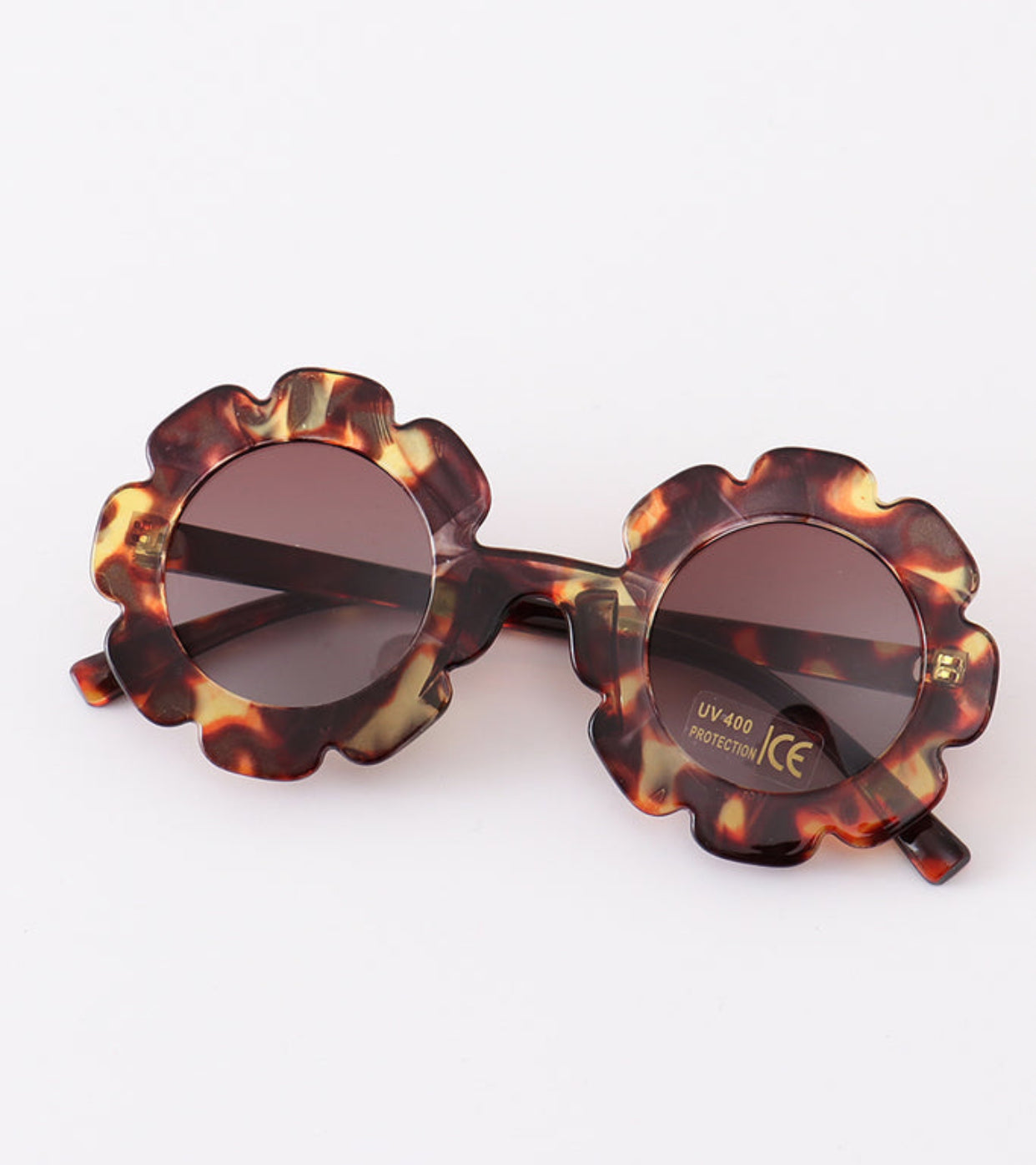 Retro Round Flower Sunglasses UV400