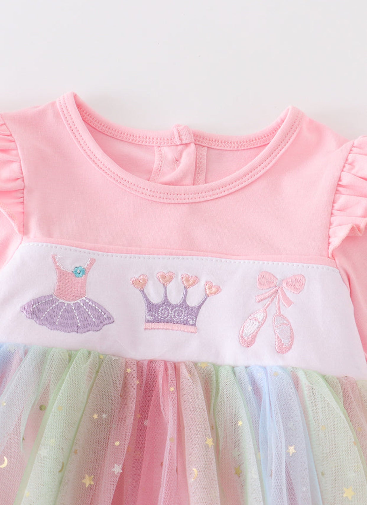 Rainbow Star Embroidery Bubble