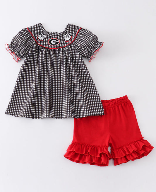 Black Plaid Georgia Girl Set