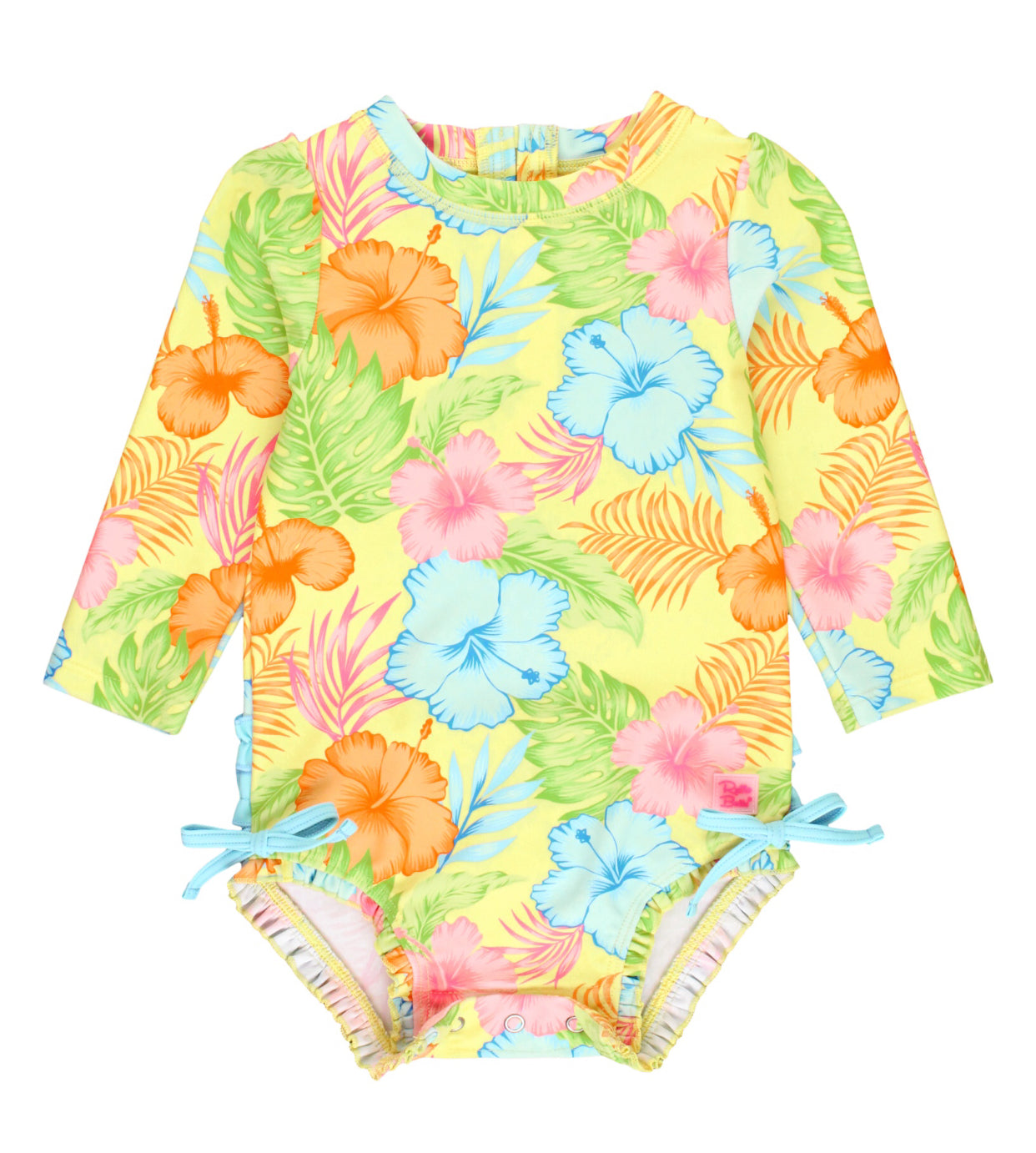 RuffleButts Long Sleeve One Piece Rash Guards