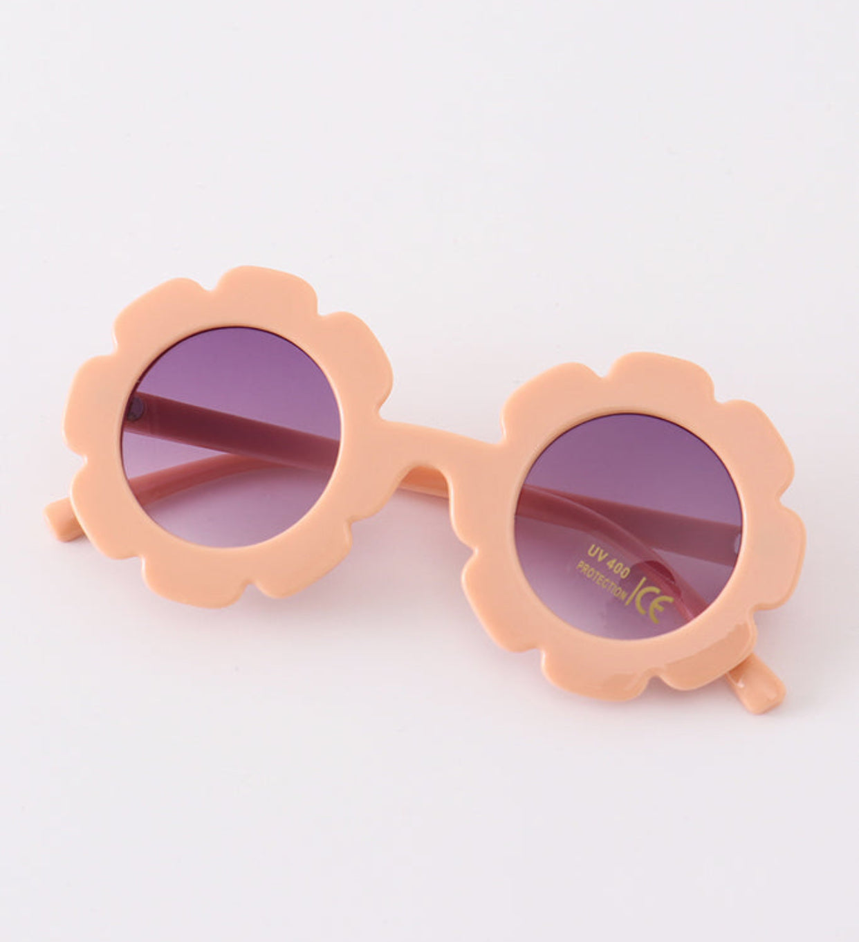 Retro Round Flower Sunglasses UV400